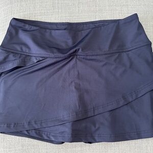 Fila Tiered Navy Blue Tennis Pickleball Skirt Skort Size Medium